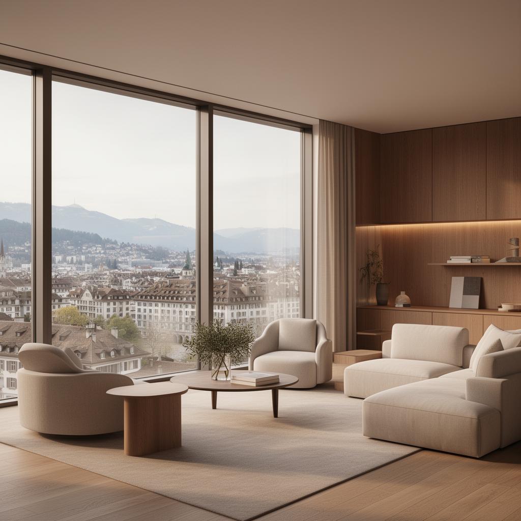 Luxuriöses Zürcher Apartment mit Panoramablick